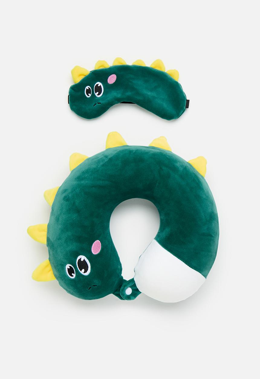 Pop Candy - Travel pillow & eye mask set - deep viridian green