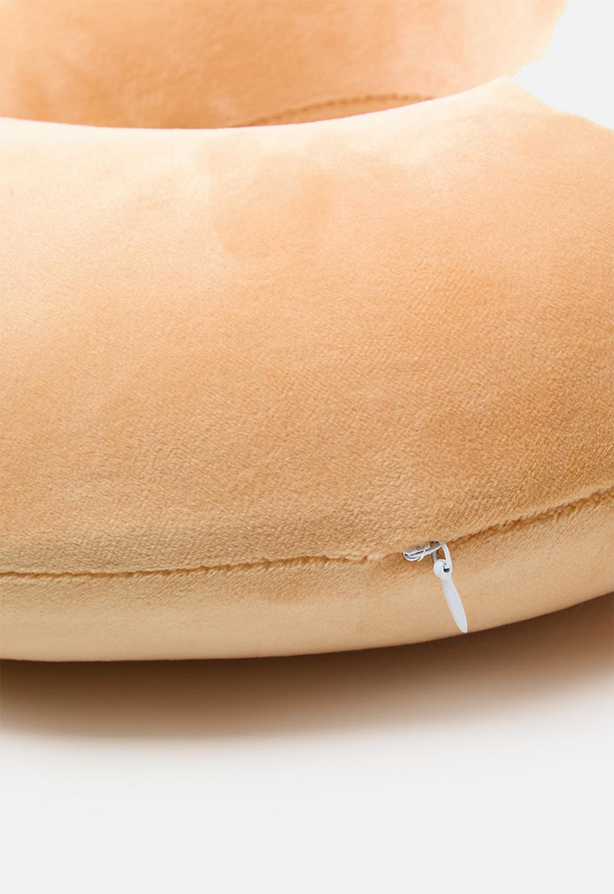 Pop Candy - Travel pillow & eye mask set - raw sienna