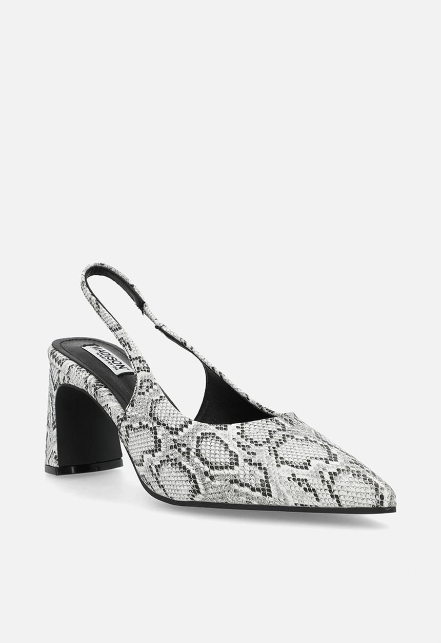Madison® - Odette slingback heel - white & black