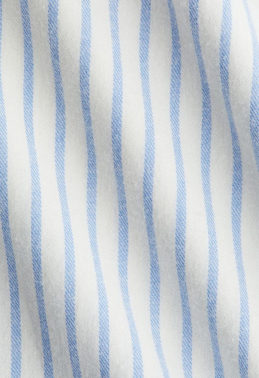 H&M - Flannel pyjama bottoms - white & light blue striped