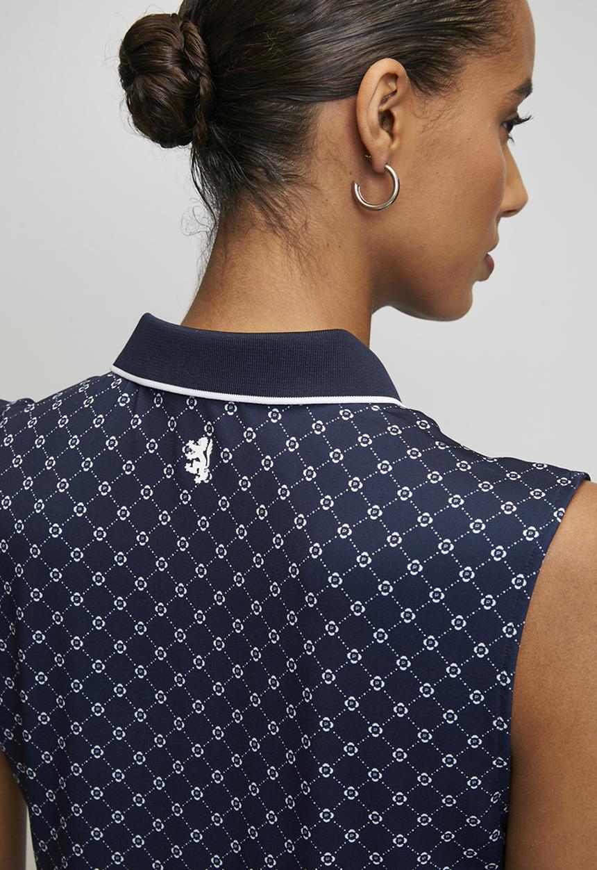 Pringle of Scotland - Pringle kerry short sleeve golfer - navy