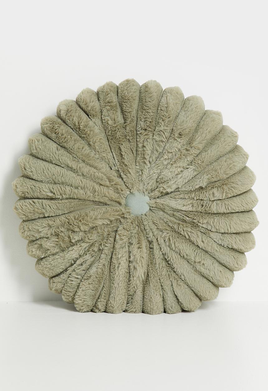 H&S - Flora round cushion - Green