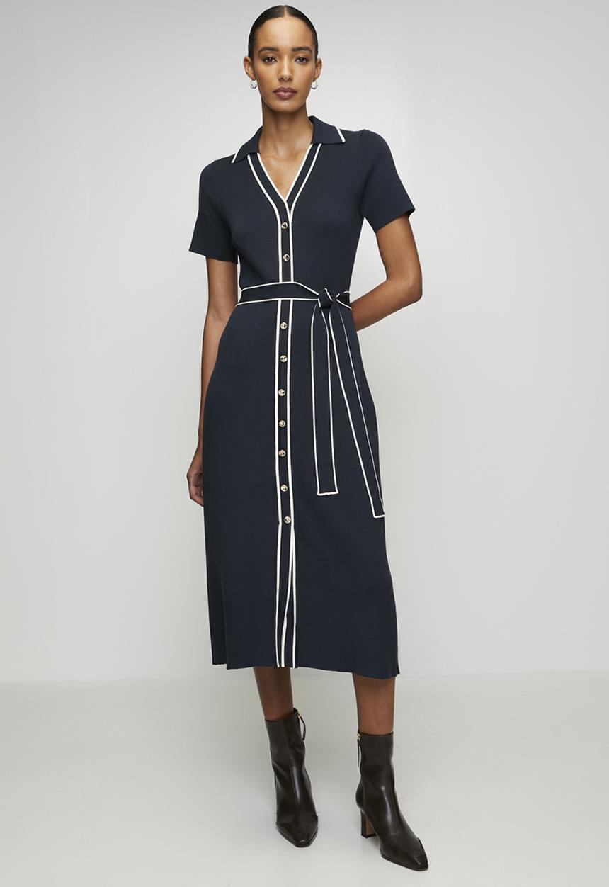 Pringle of Scotland - Pringle annie knit dress - navy