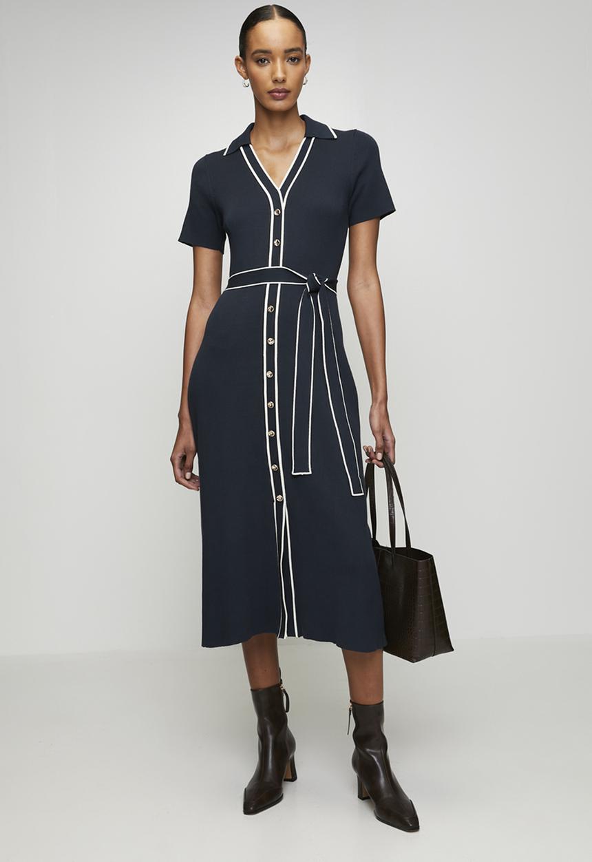 Pringle of Scotland - Pringle annie knit dress - navy