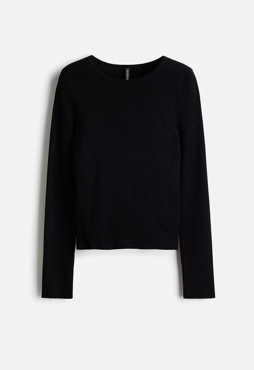H&M - Long-sleeved jumper - black