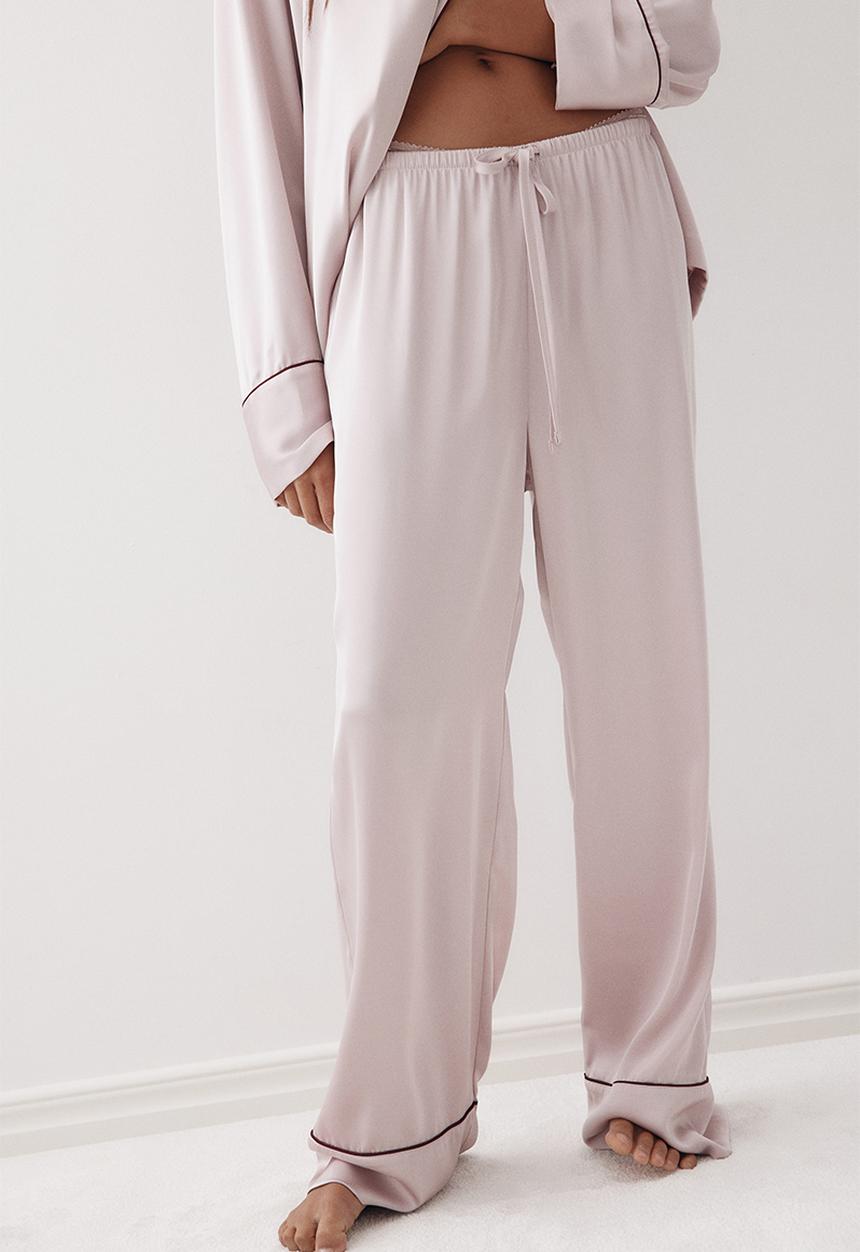 H&M - Satin pyjamas - powder pink