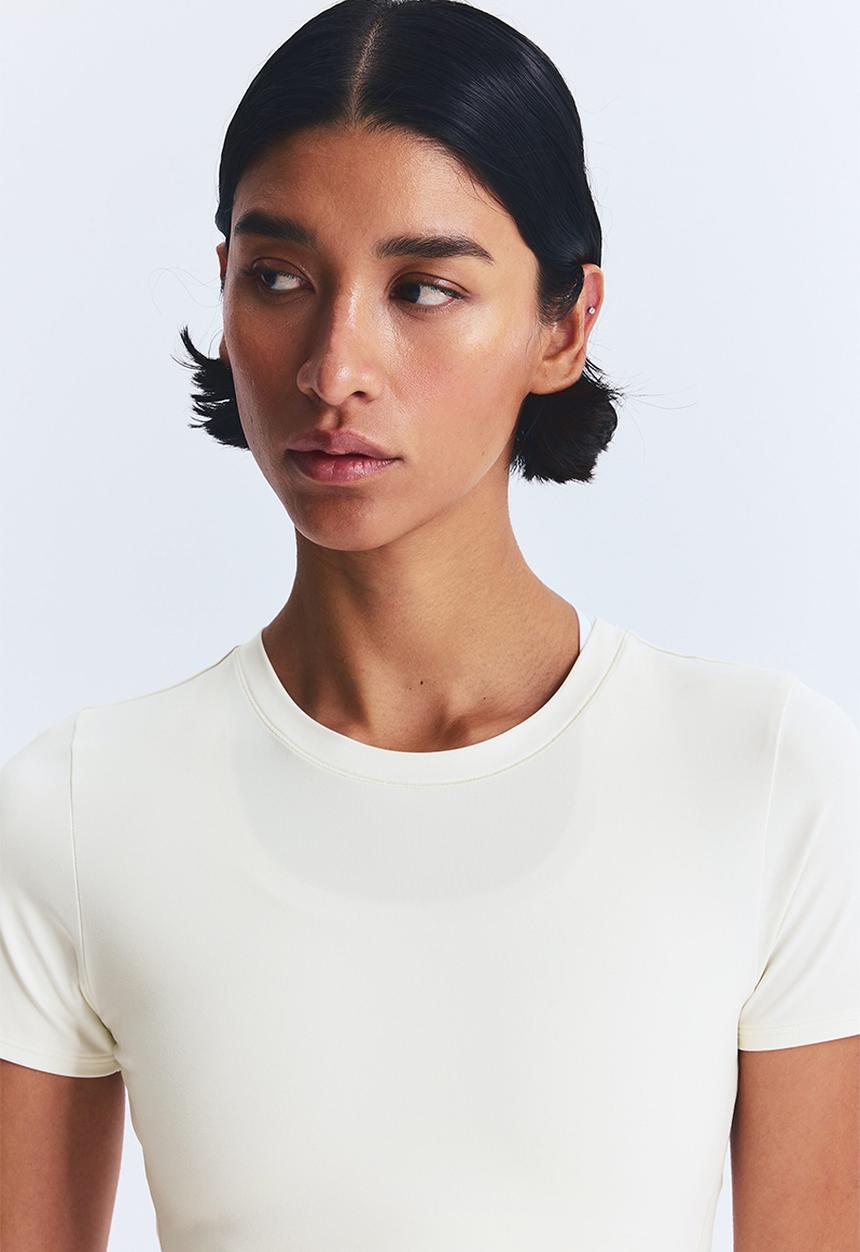 H&M - Sports top with drymove™ - ivory 