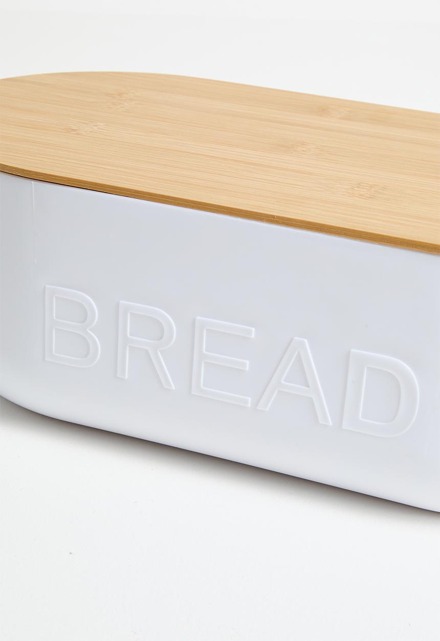Excellent Houseware - Bread Bin - White