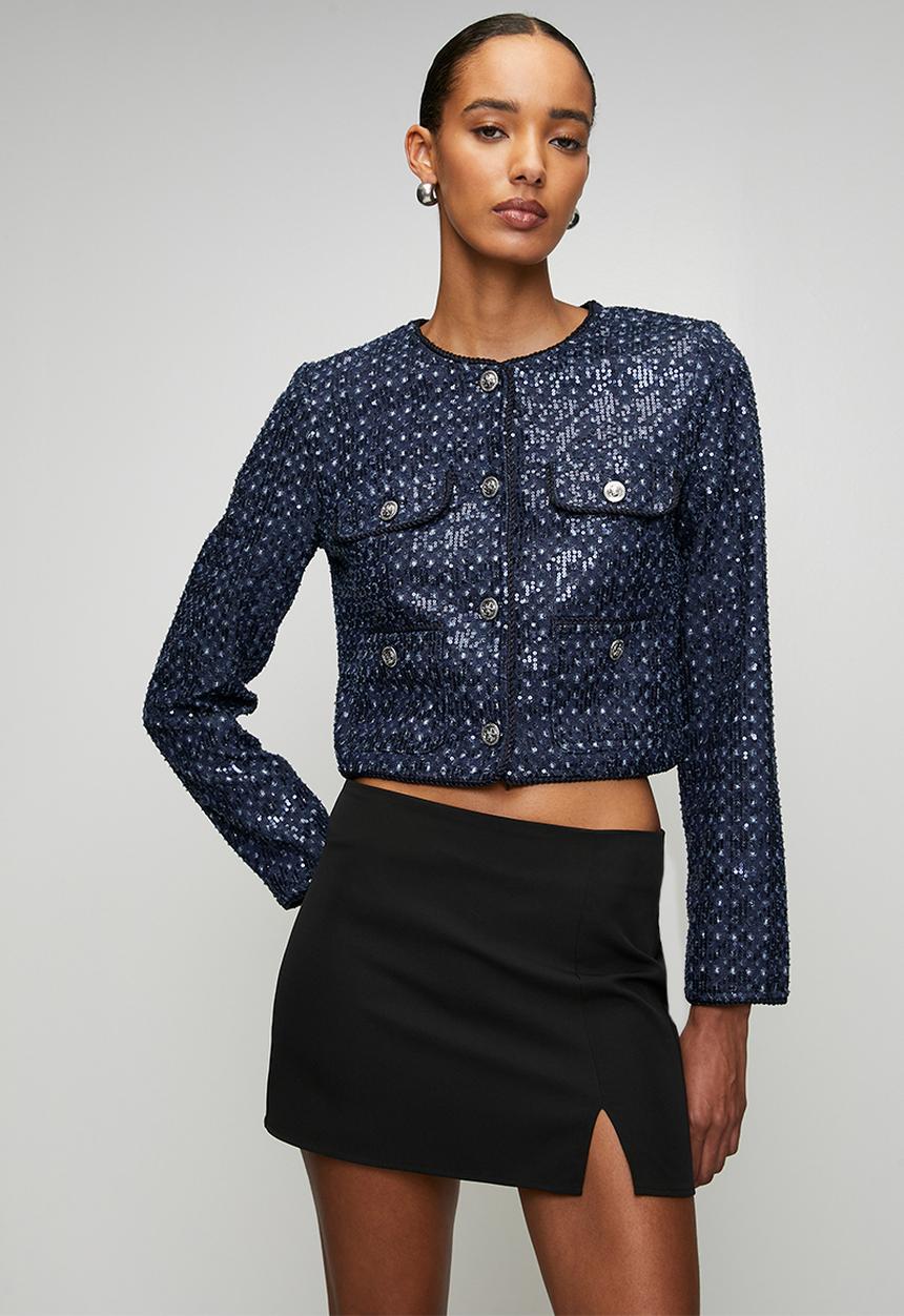 GUESS - Elisa Sequin Denim Jacket - Dream Of Ice