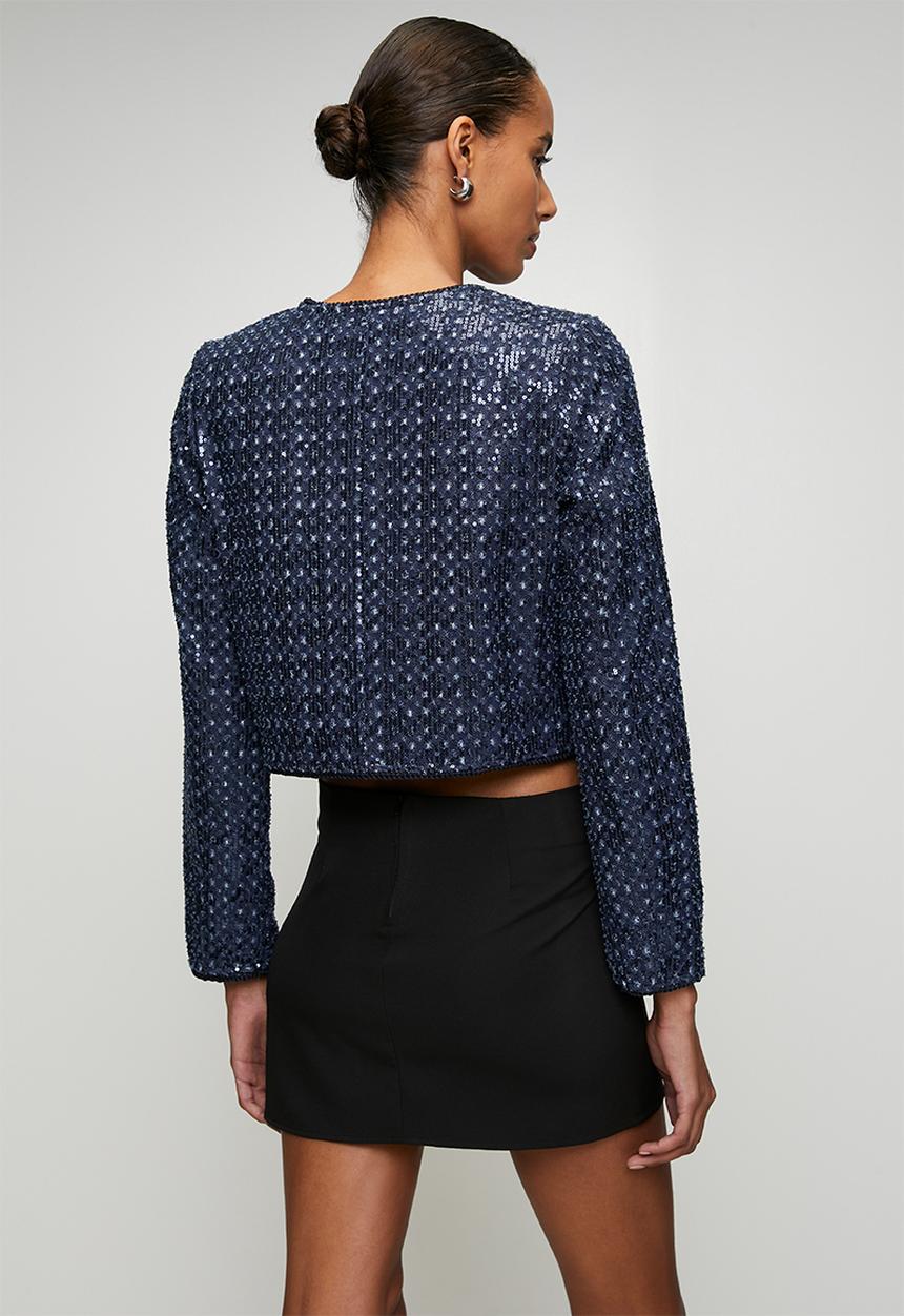 GUESS - Elisa Sequin Denim Jacket - Dream Of Ice