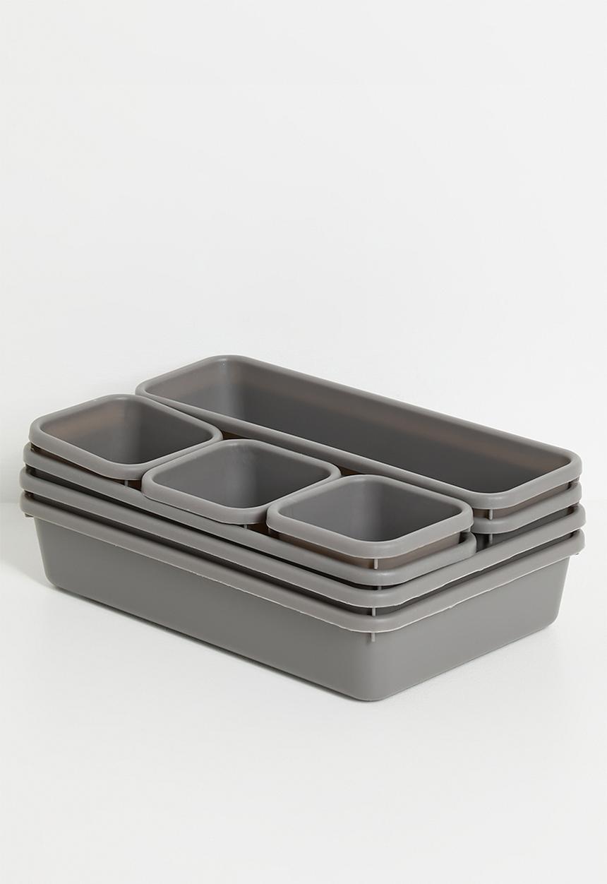 Storage Solutions - Tray Storage Boxes - Grey