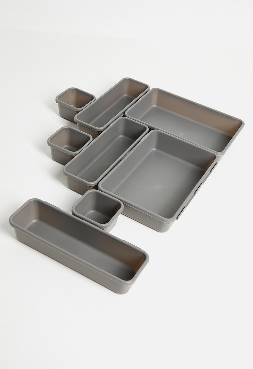 Storage Solutions - Tray Storage Boxes - Grey
