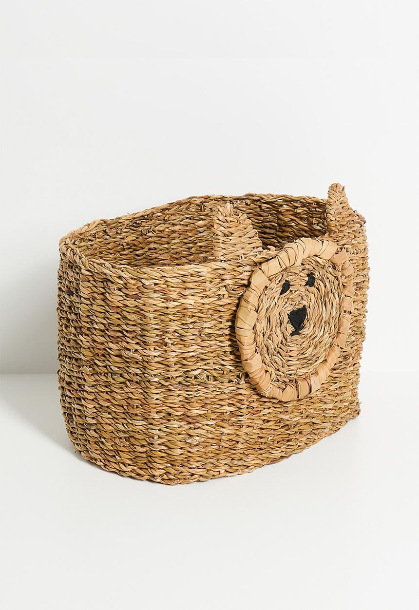 H&S - Lion Basket set of 2 - Natural