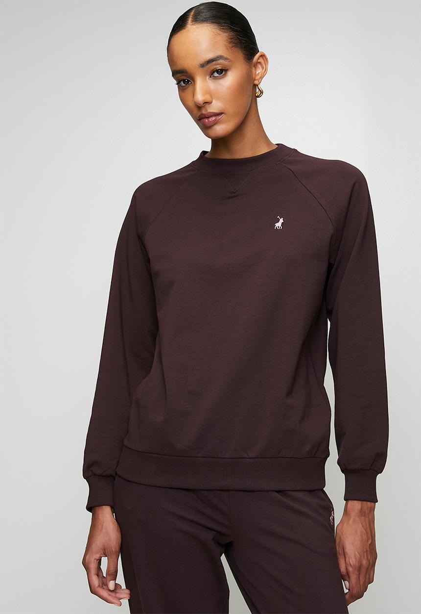 POLO - Wmn Sophia Long sleeve  Track Top - Plum