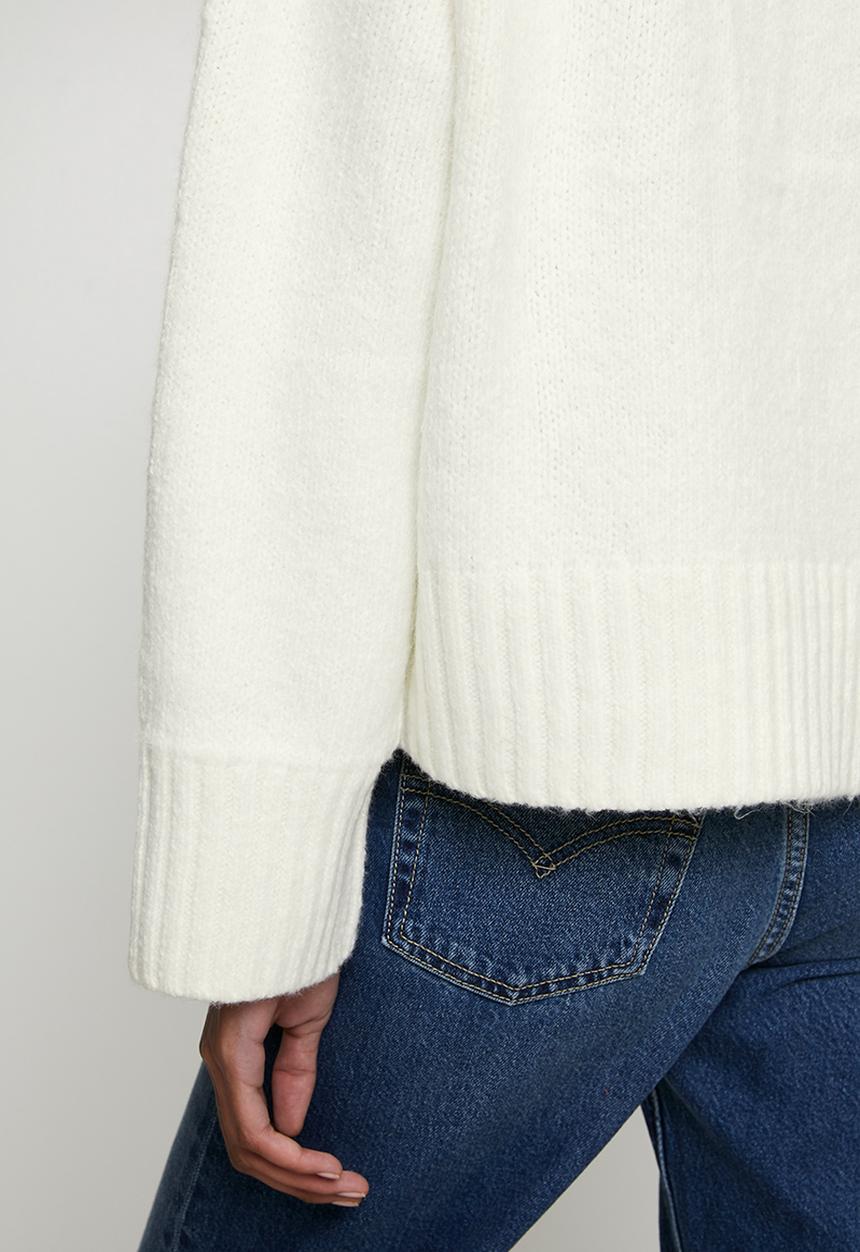 Cotton On - Luxe Crew Neck Sweater - Lofty White