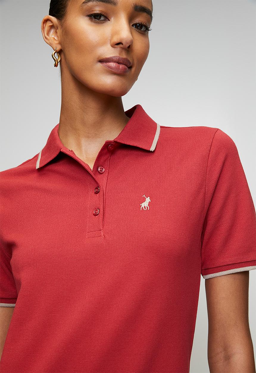 POLO - Wmn Leah Golfer Dress - Garnet