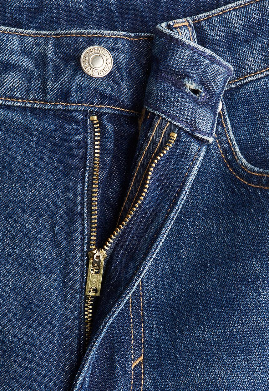 H&M - Bootcut high jeans - dark denim blue