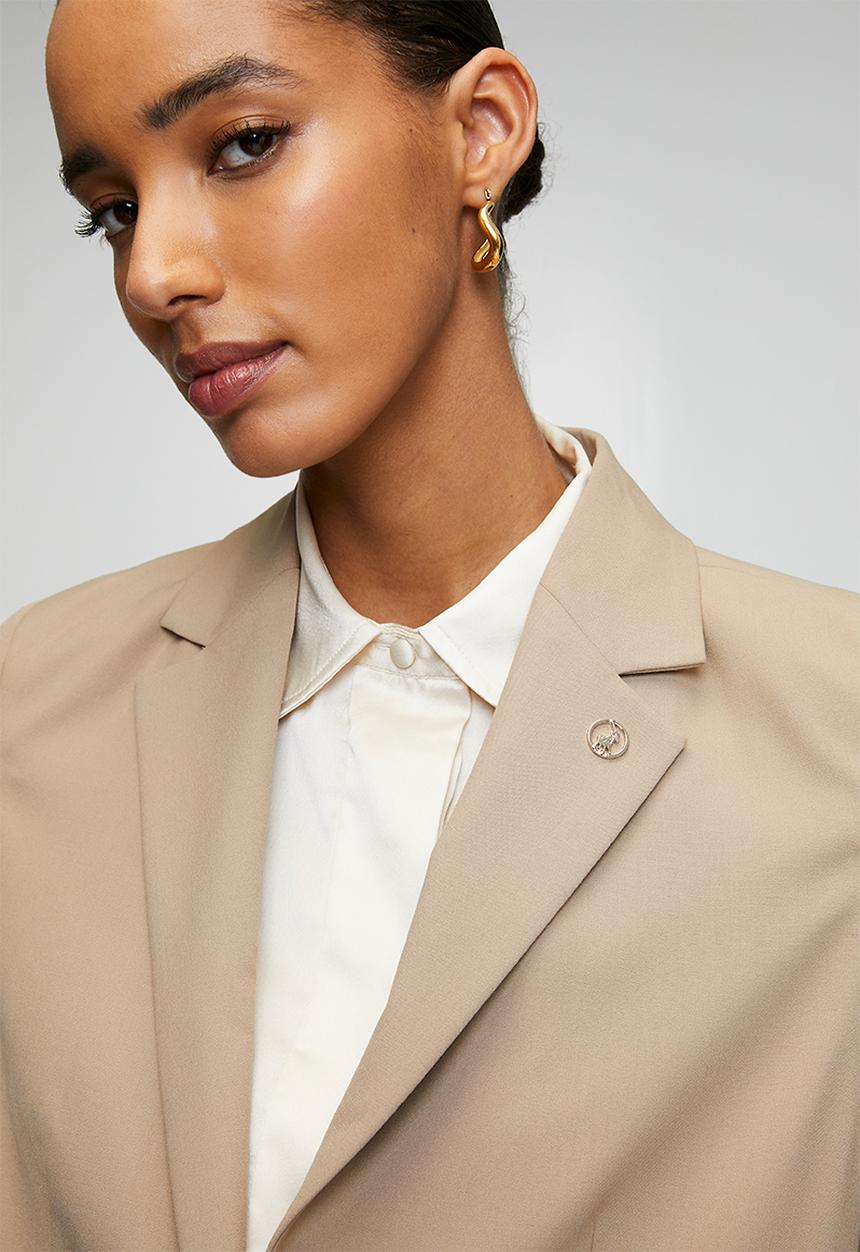 POLO - Wmn Tatum Suit Blazer - Stone