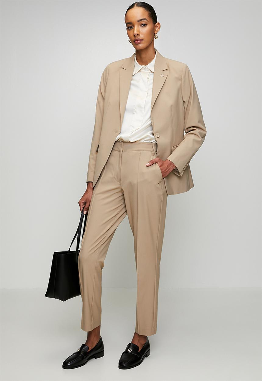 POLO - Wmn Tatum Suit Blazer - Stone