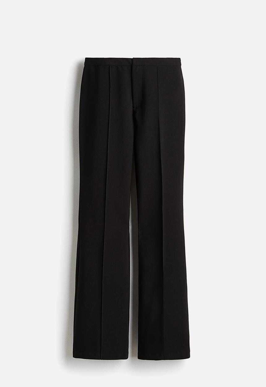 H&M - Flared trousers - black