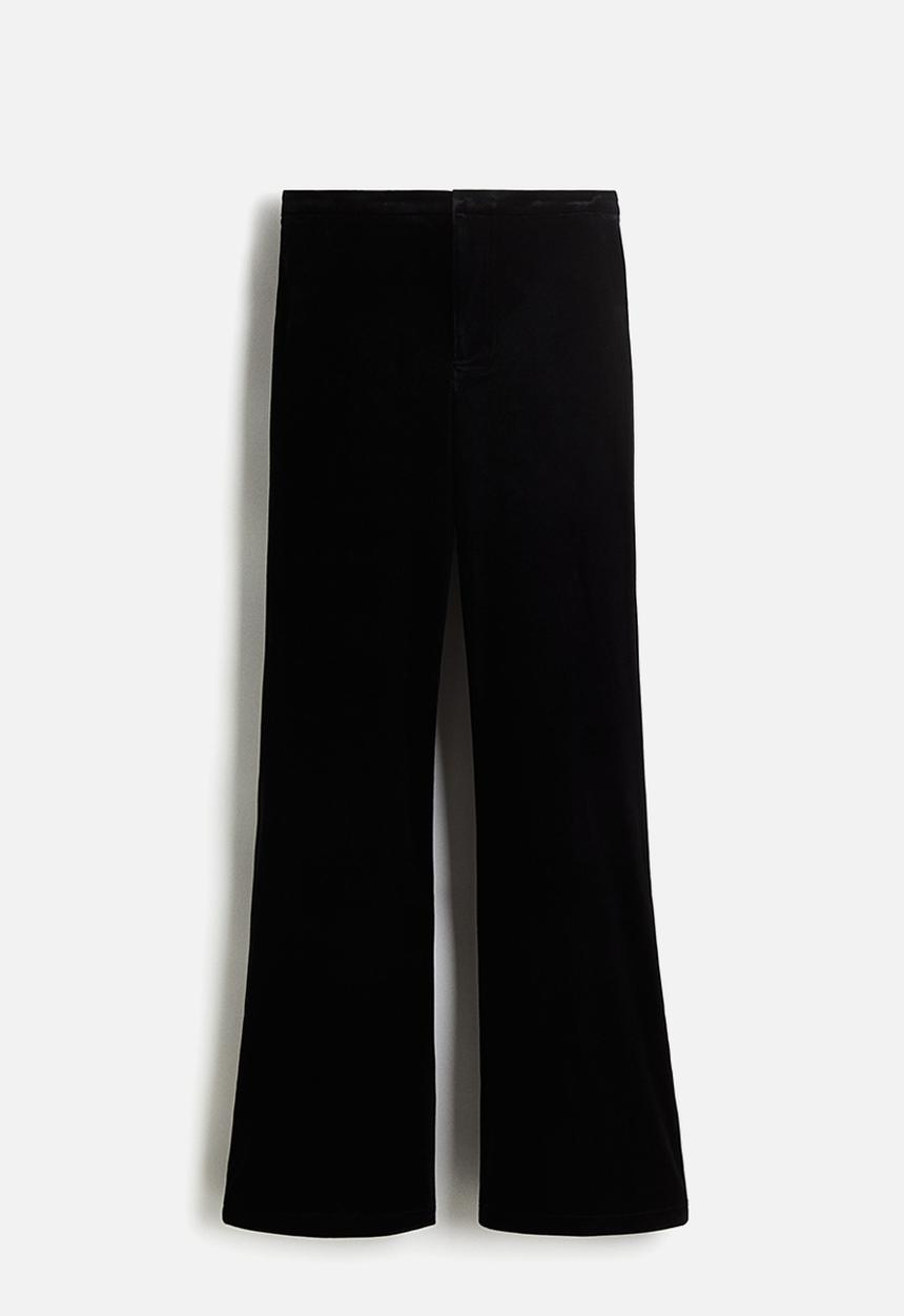 H&M - Flared trousers - black