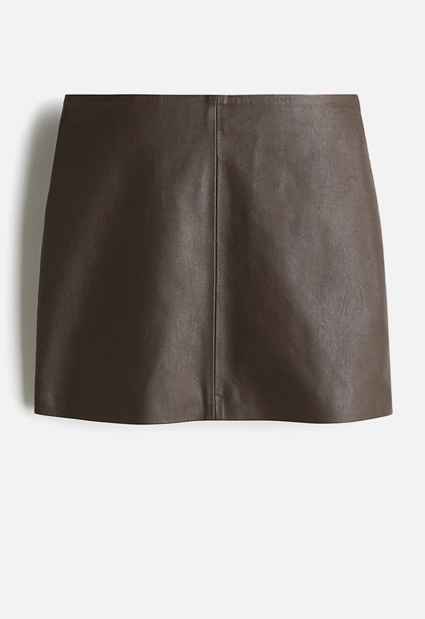H&M - Mini skirt - dark brown