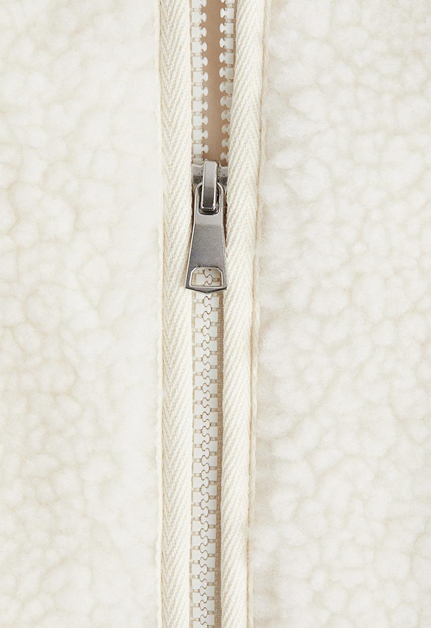 H&M - Teddy gilet - white