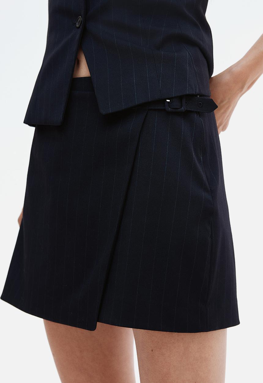H&M - Wrap skort - navy blue