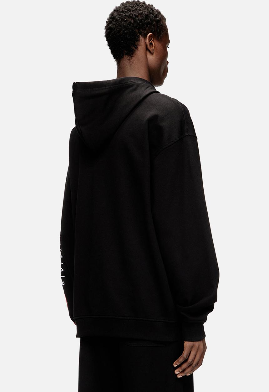 S-boxt-zip-hood-div - black