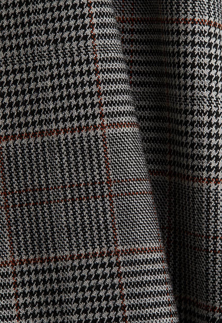 H&M - Pencil skirt - grey dogtooth pattern