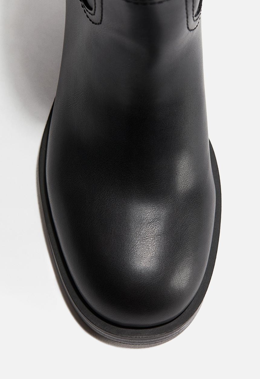 H&M - Block-heeled ankle boots - black