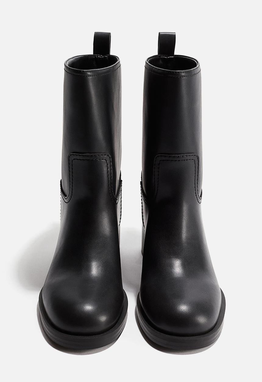 H&M - Block-heeled ankle boots - black