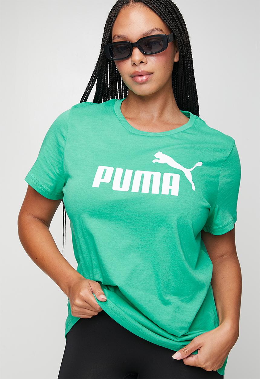 PUMA - Plus Ess No. 1 Logo Tee (S) Vibrant Green - Vibrant Green