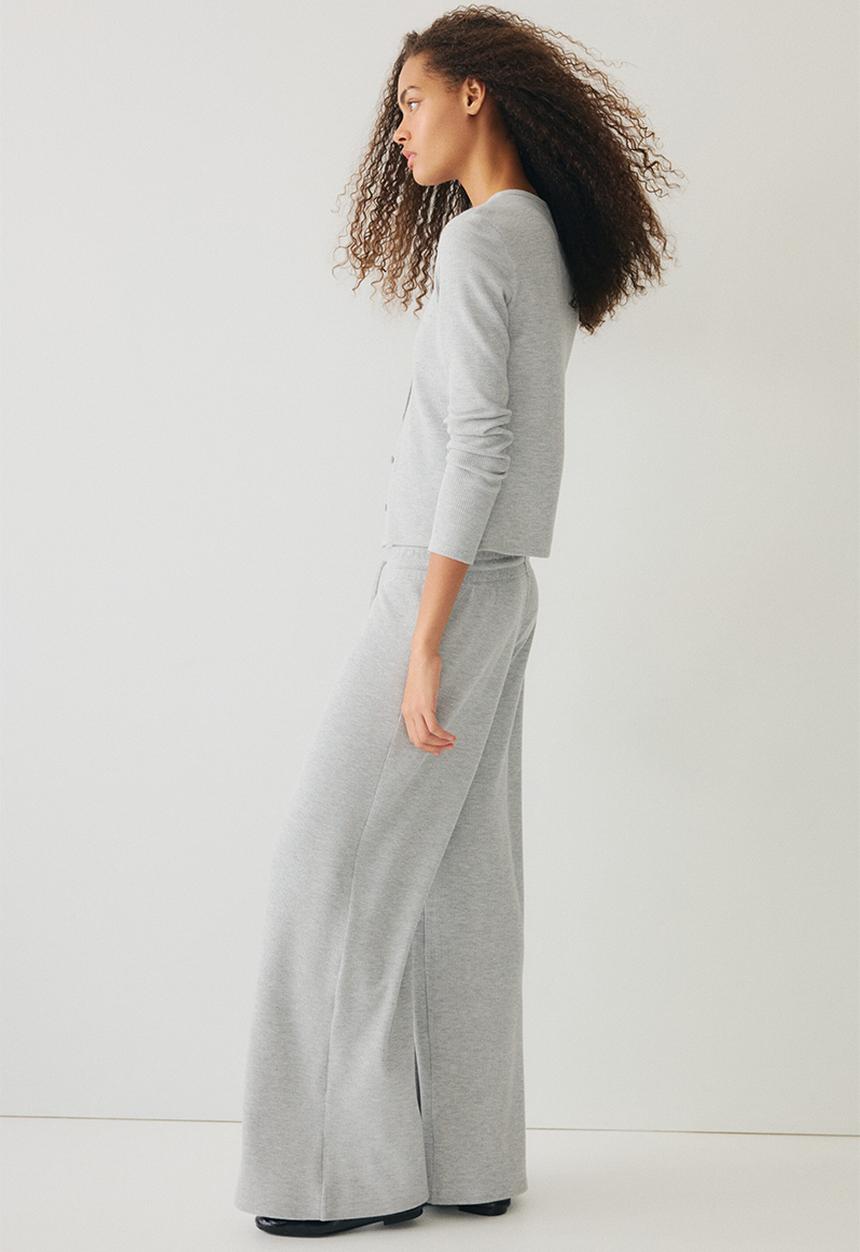 H&M - Waffled drawstring trousers - grey
