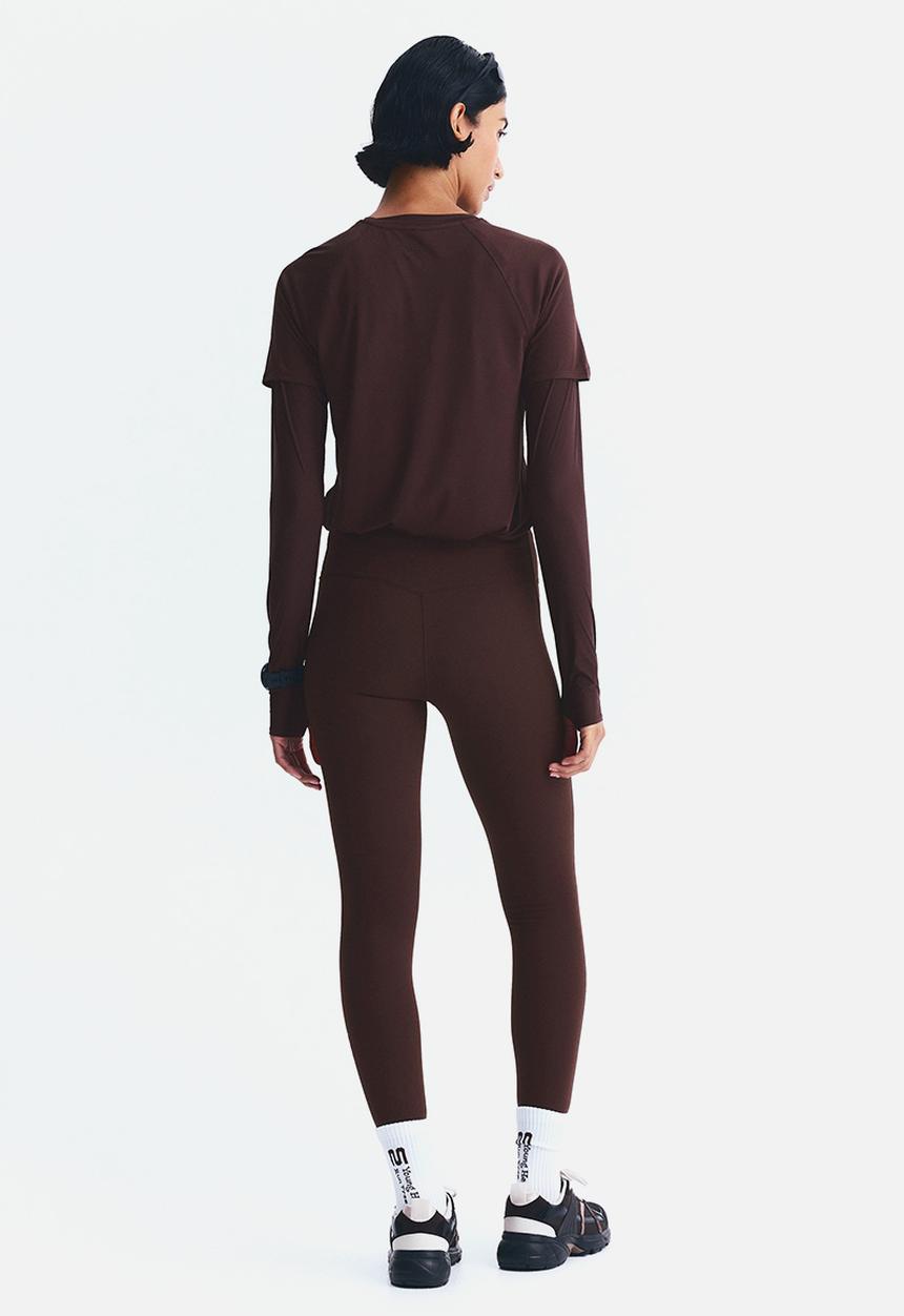 H&M - Running leggings with shapemove™ - warm brown