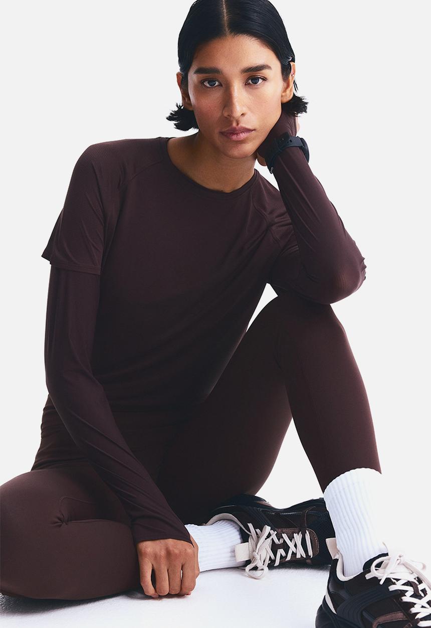 H&M - Running leggings with shapemove™ - warm brown