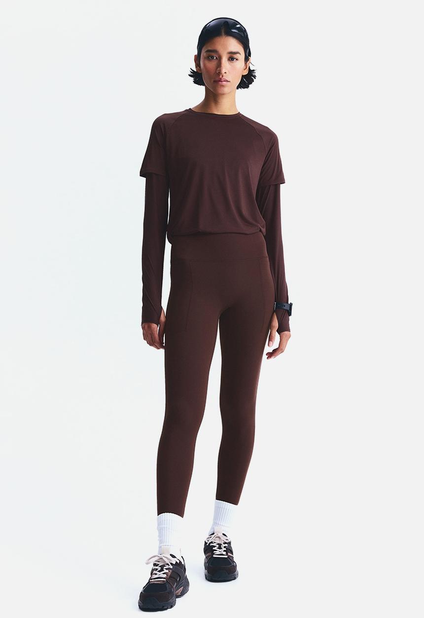 H&M - Running leggings with shapemove™ - warm brown