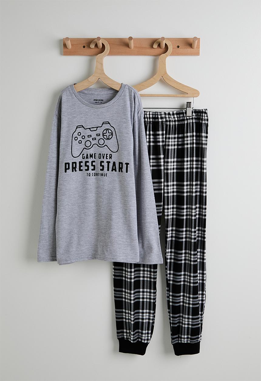 Pop Candy - Pj set - grey/check