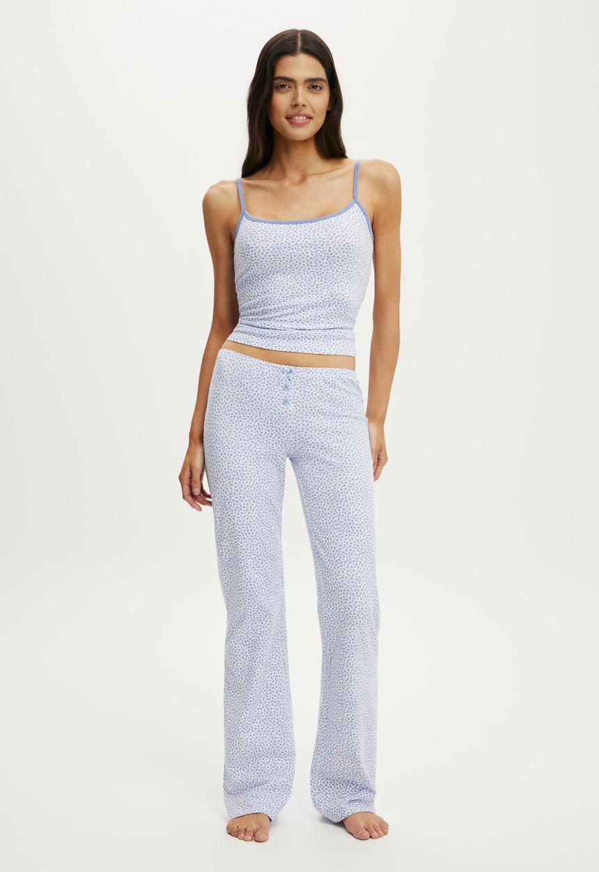 Cotton On - Dreamy soft longline cami - lorette floral violette blue