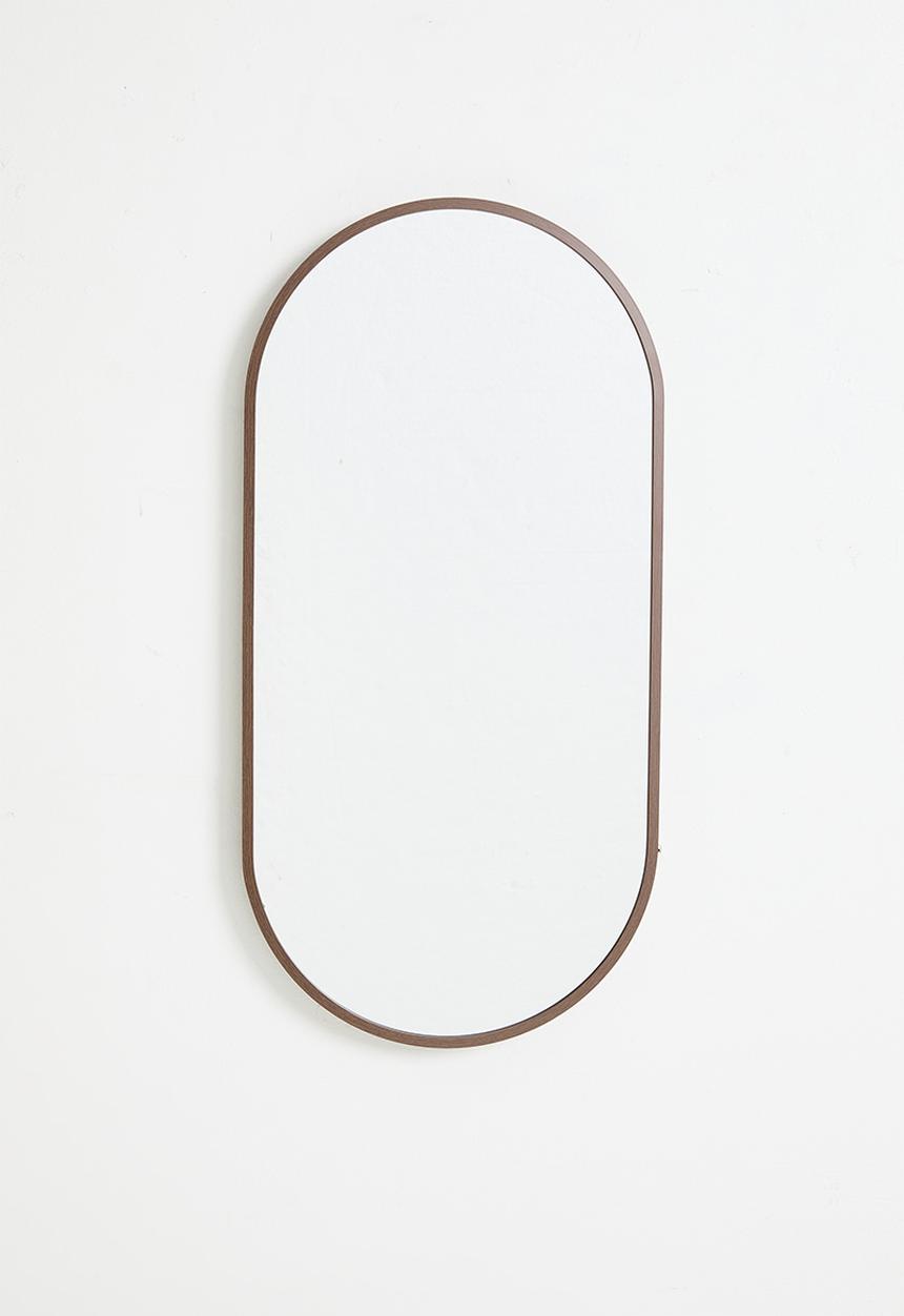 H&S - Ollie oval mirror - Walnut