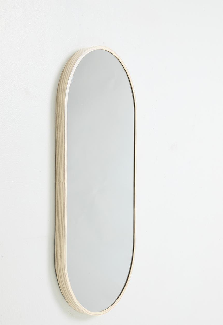 H&S - Ollie oval mirror - Natural