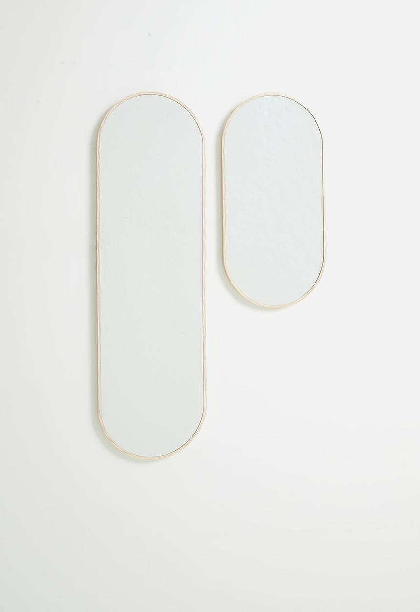 H&S - Ollie oval mirror - Natural
