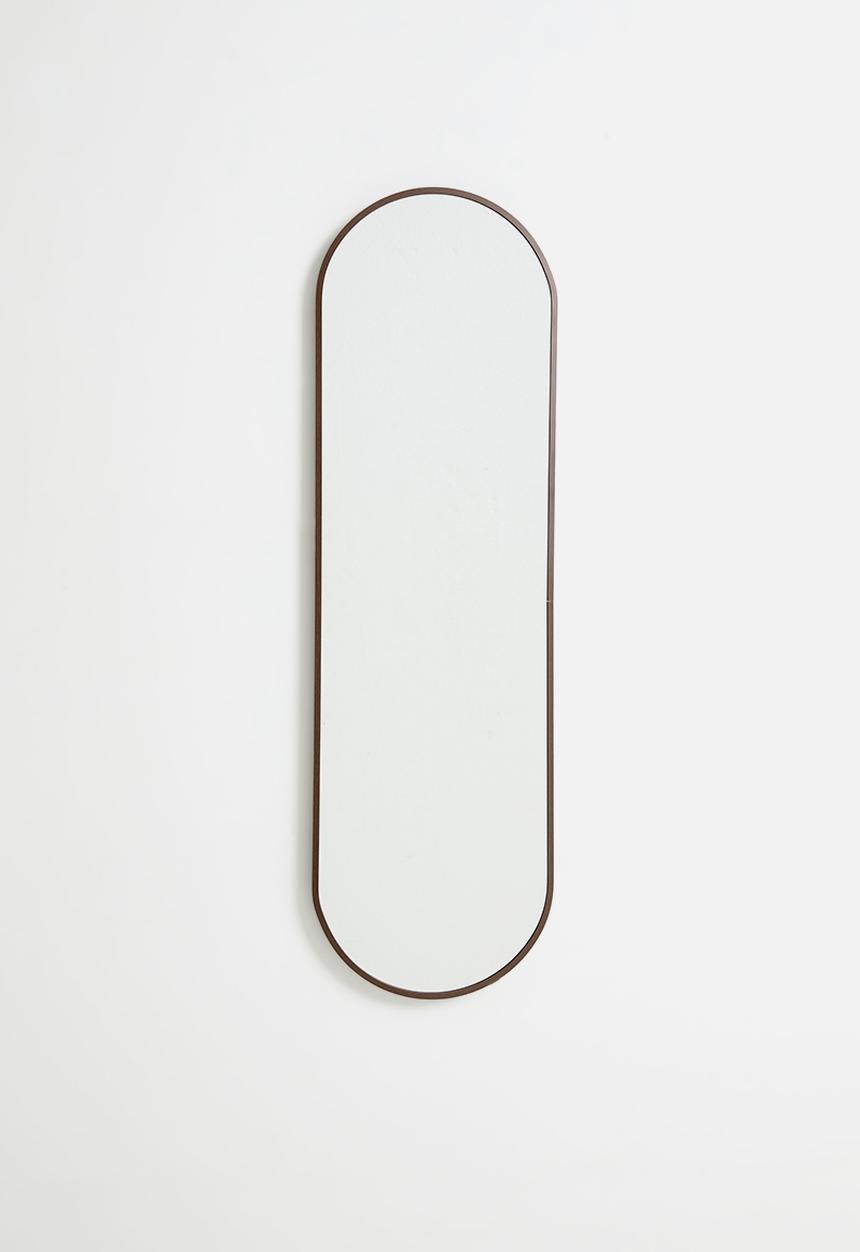 H&S - Ollie full length oval mirror - Walnut