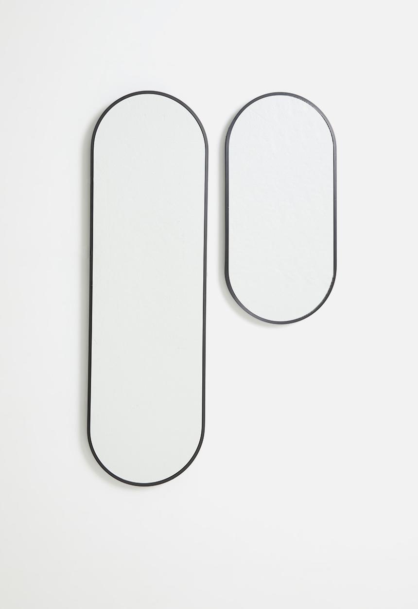 H&S - Ollie full length oval mirror - Black