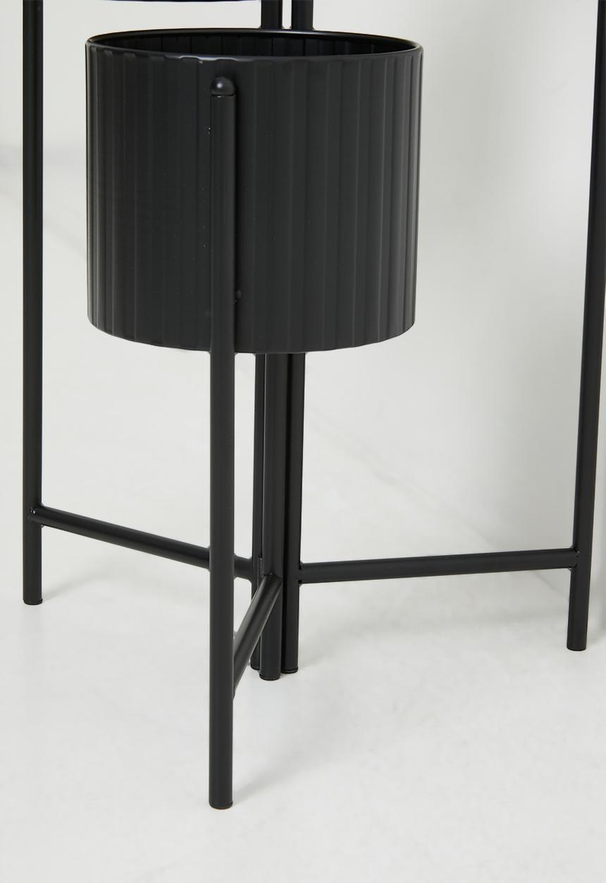 H&S - Trio metal planter - Black