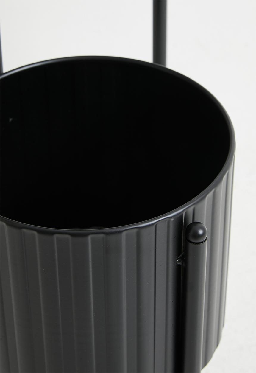 H&S - Trio metal planter - Black