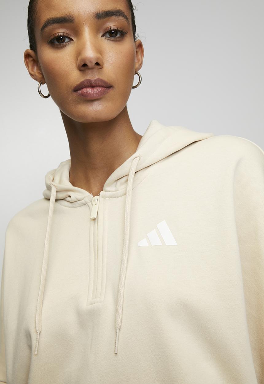 adidas Performance - W 3S Fl Qz Hd - Crystal Linen / White