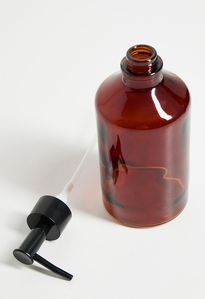 Bathroom Solutions - 450ml Glass Dispenser - Amber