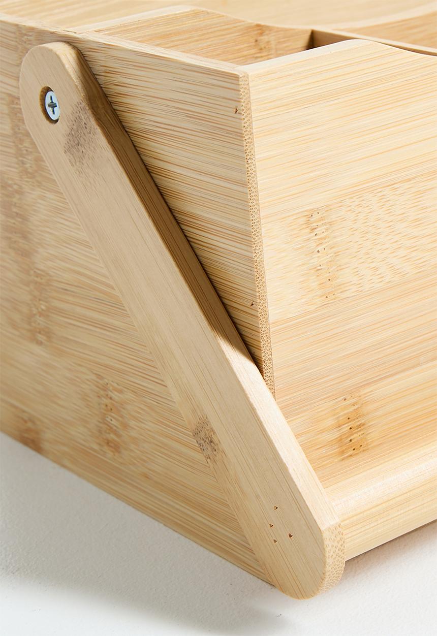 Excellent Houseware - Bamboo cutlery holder - Natural