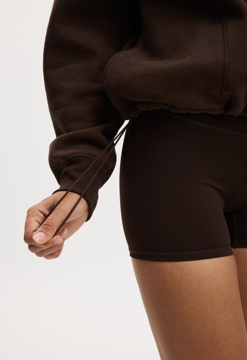 Cotton On - Plush Half Zip Sweatshirt - French Roast